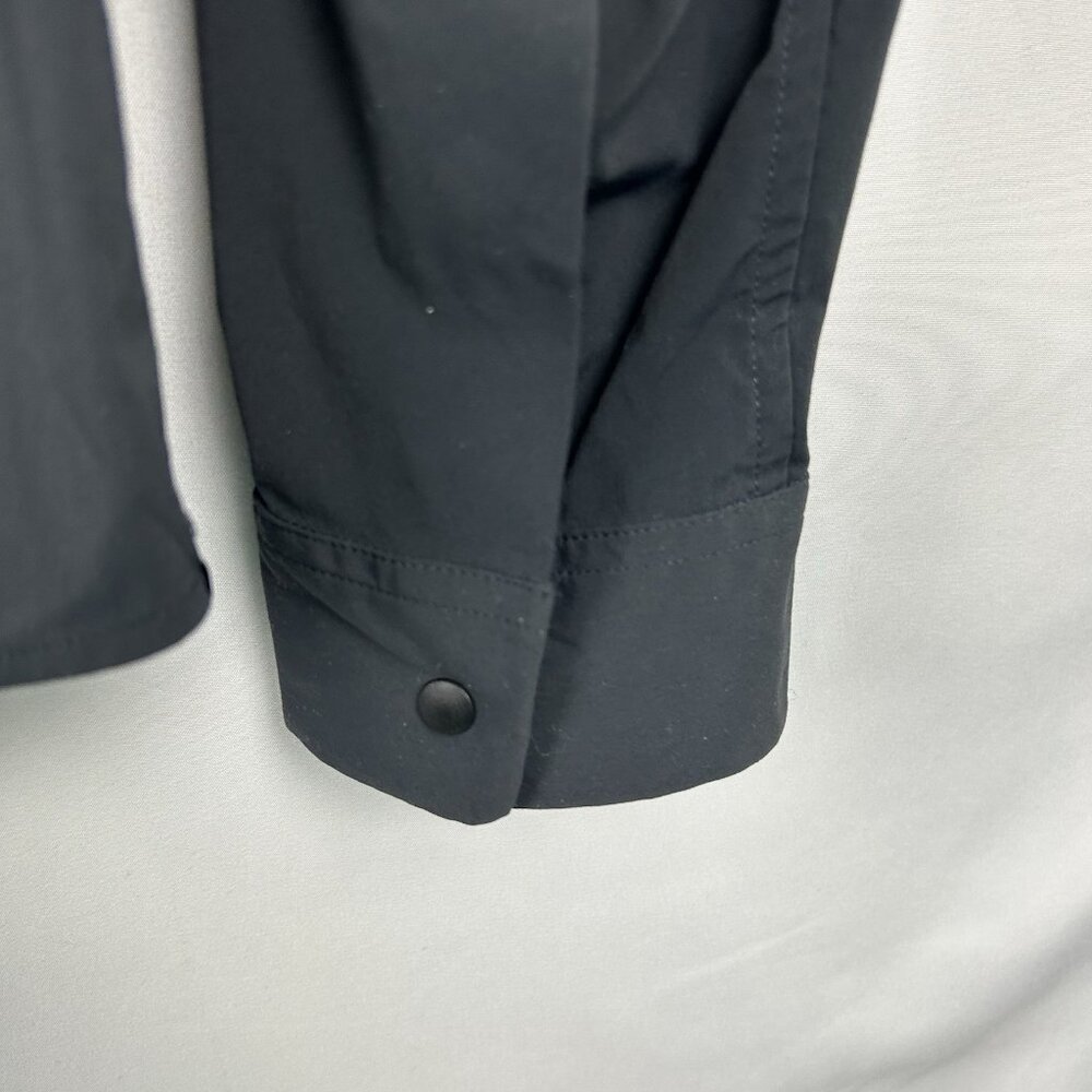 Lululemon Shirt Men Small Black Zenway Snap Button Up Vented Long Sleeve Casual - Picture 16 of 16
